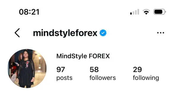 Destiny's old account before: 97 posts, 58 followers
